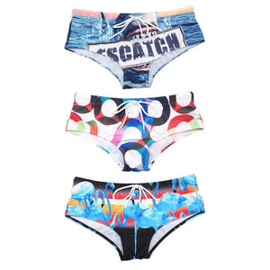 "NEW Men Summer Swimwear Boxer Quick Dry Surf Board Beach Swim Trunks Shark,Circle,Bird Printed Man Swim Wear Shorts bathing suit"