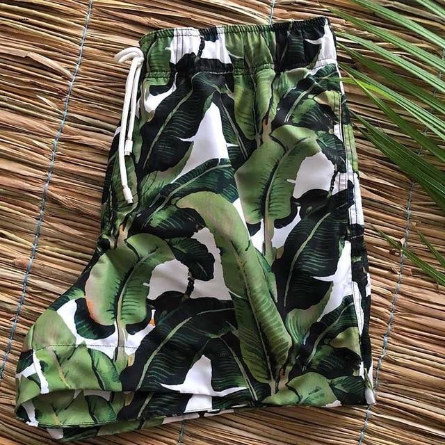 New Prints Beach Shorts For Man Breathable Surf Board Swimwear Quick Dry Swim Trunks Pants With Pocket Male Briefs Bathing Suit