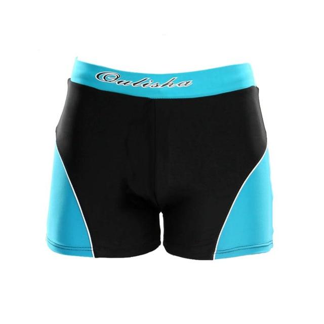 Summer Sports Swimming Underwear Men Sexy Flat Patchwork Low-waist Shorts Slim Fit Beach Board Shorts Trunks Swimwear Beachwear