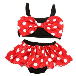 2019 Summer Baby Girls Swimwear Kids Girls Two Pieces Swimsuit Biquin 80-120cm Baby Girls  Two Pieces Children Swimwear Tube top