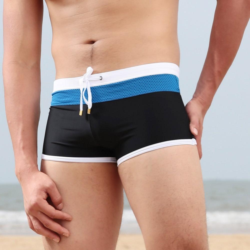 2019 Summer Men's Swimming Trunks Breathable Swimsuits Swim Trunks Boxer Briefs Swim Suits Maillot De Bain Beach Shorts M-2XL