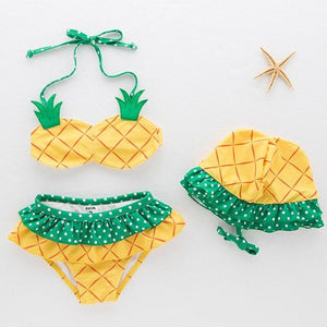 Bear Leader Girls Clothing Set Cute Swimwear Kids Fashion Girl Fruit Toddler Swimming Set Bikini Swimsuit for Children Clothing