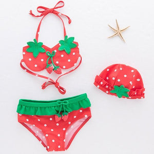 Bear Leader Girls Clothing Set Cute Swimwear Kids Fashion Girl Fruit Toddler Swimming Set Bikini Swimsuit for Children Clothing